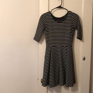 Fit-and-flare Striped Dress